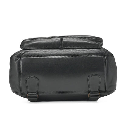 CHANEL Coco Mark Tortoiseshell Plate Backpack Lambskin Black Silver-Tone Hardware, Pre-Owned