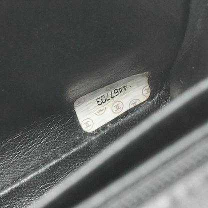 CHANEL Chain Shoulder Bag Big Coco Mark Matelasse 30cm Single Flap Lambskin Black Gold-Tone Hardware, Pre-Owned