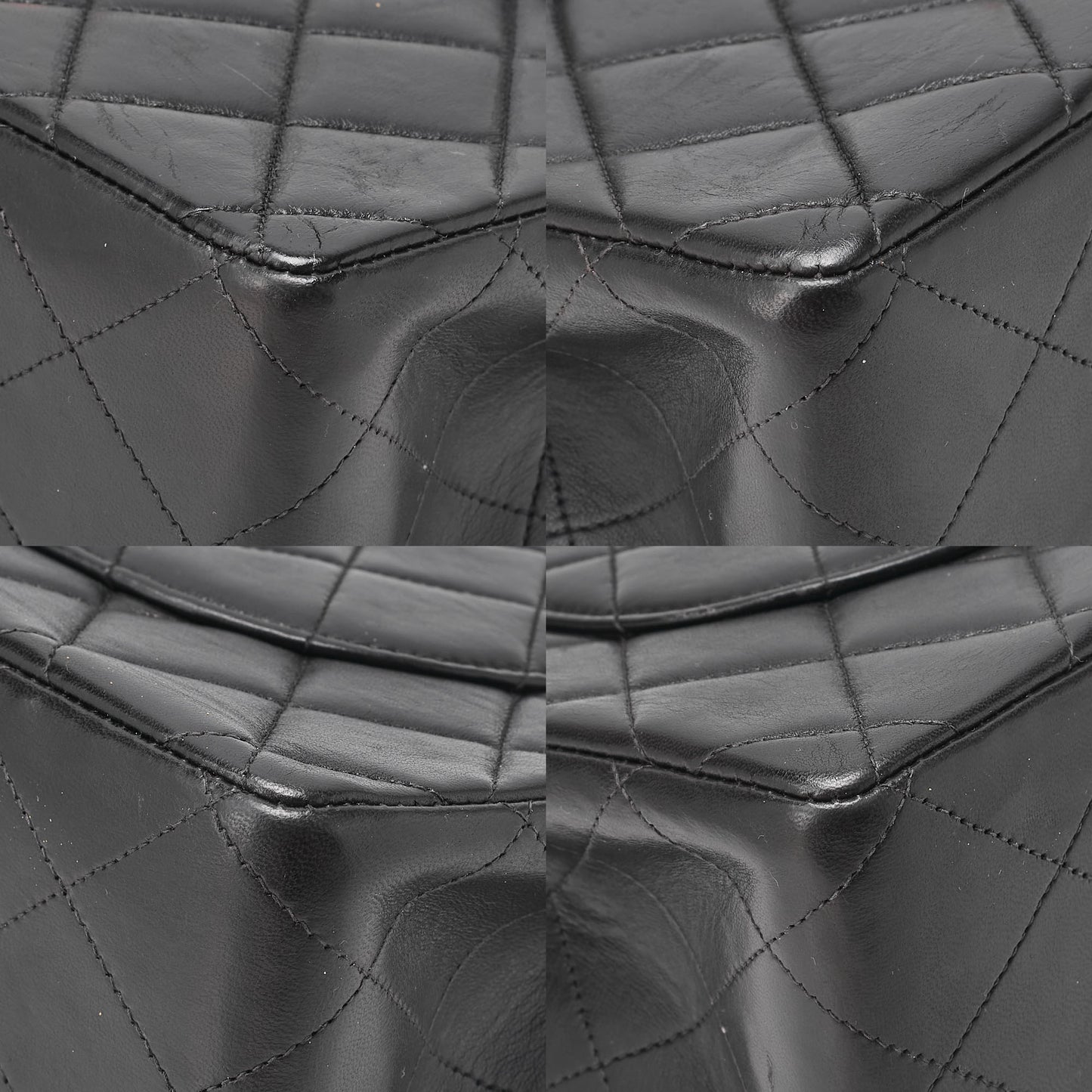 CHANEL Chain Shoulder Bag Big Coco Mark Matelasse 30cm Single Flap Lambskin Black Gold-Tone Hardware, Pre-Owned