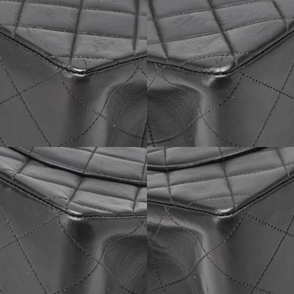 CHANEL Chain Shoulder Bag Big Coco Mark Matelasse 30cm Single Flap Lambskin Black Gold-Tone Hardware, Pre-Owned