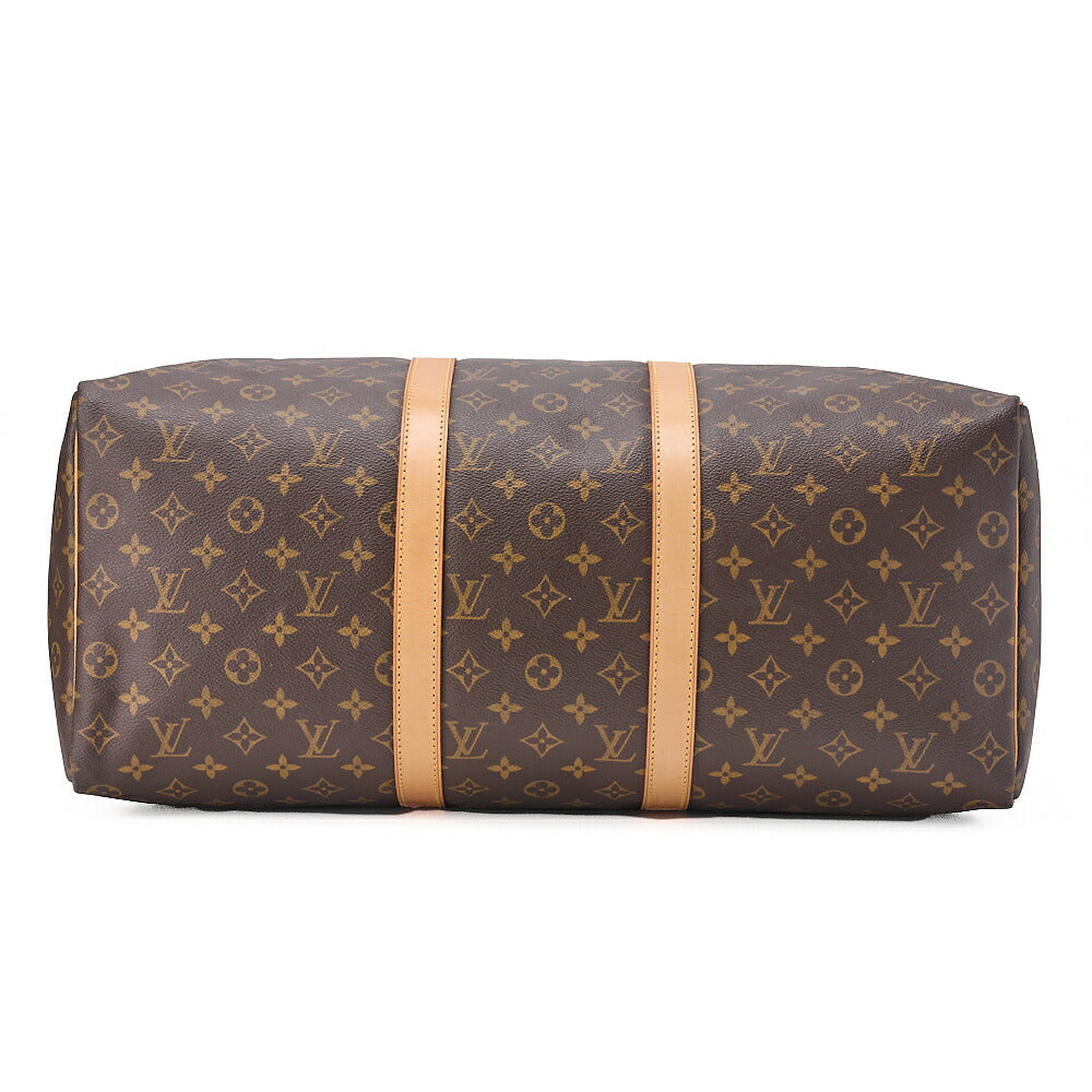 LOUIS VUITTON Louis Vuitton Monogram Keepol Handi?re 50 Boston Bag M41416 Brown Gold-Tone Hardware, Pre-Owned