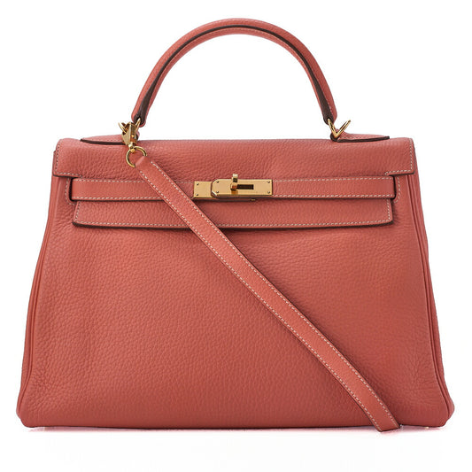 HERMES Hermes Kelly 32 Handbag Tryon 2way Handbag Clevet Gold-Tone Hardware, Pre-Owned