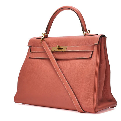 HERMES Hermes Kelly 32 Handbag Tryon 2way Handbag Clevet Gold-Tone Hardware, Pre-Owned