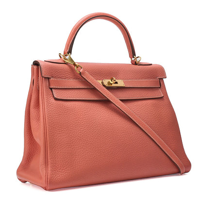 HERMES Hermes Kelly 32 Handbag Tryon 2way Handbag Clevet Gold-Tone Hardware, Pre-Owned