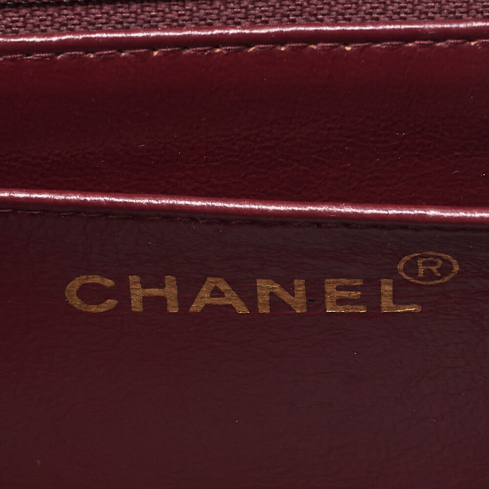 CHANEL Shoulder Bag Matelasse Lambskin Diana 22cm Flap Chain Shoulder Black Gold-Tone Hardware, Pre-Owned