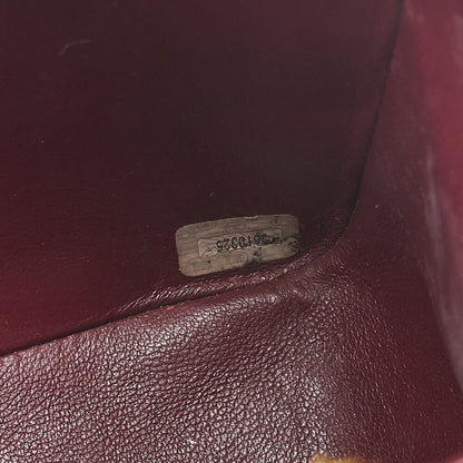 CHANEL Chain Shoulder Bag Deca Matrasse 34cm Single Flap Lambskin Black Gold-Tone Hardware, Pre-Owned