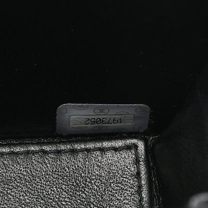 CHANEL Chain Shoulder Bag Matelasse 23cm Single Flap Lambskin Black Gold-Tone Hardware, Pre-Owned