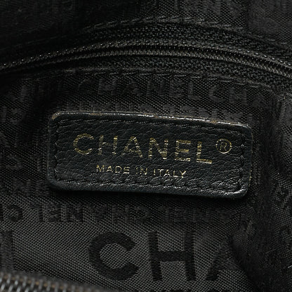 CHANEL Handbag (Removable Handle) Cocomark Caviar Skin Black Gold-Tone Hardware, Pre-Owned