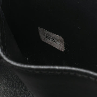 CHANEL Shoulder Bag Cocomark Vanity 2way Caviar Skin Black Gold-Tone Hardware, Pre-Owned