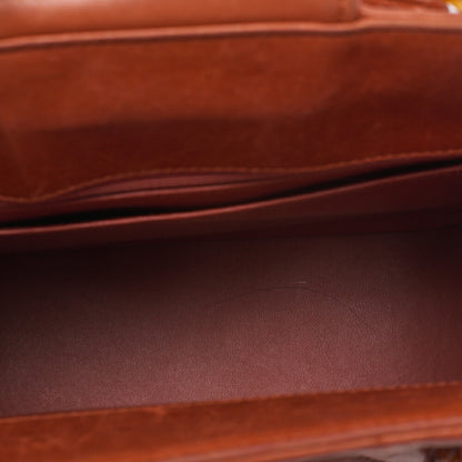 CHANEL Handbag Matrasse Tortoiseshell Chain Tote Lambskin Orange Gold-Tone Hardware, Pre-Owned