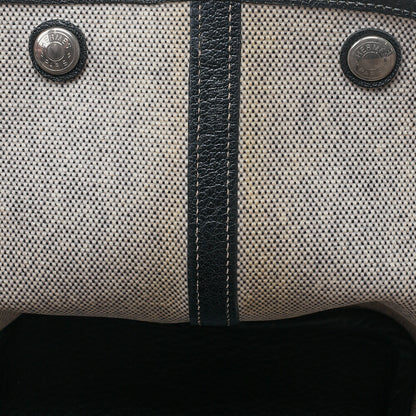 HERMES Garden Party PM Handbag Toal Officer Gray Silver-Tone Hardware, Pre-Owned