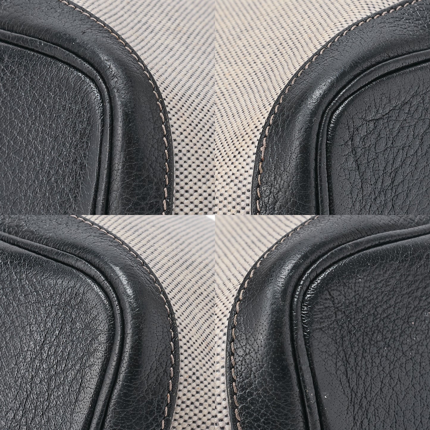 HERMES Garden Party PM Handbag Toal Officer Gray Silver-Tone Hardware, Pre-Owned