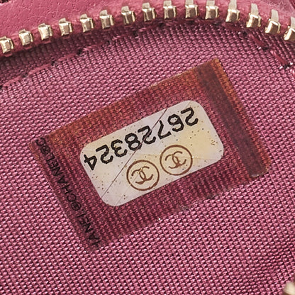 CHANEL Matrasse Chain Wallet Soft Caviar Skin Pink Gold-Tone Hardware, Pre-Owned