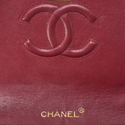 CHANEL Matelasse Half Moon Chain Shoulder Bag Lambskin Black Gold-Tone Hardware, Pre-Owned