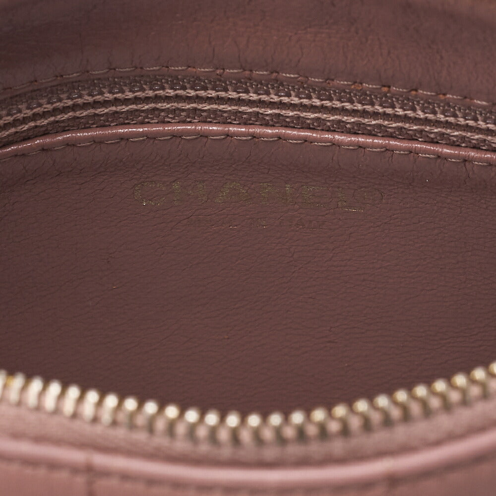 CHANEL Shoulder Bag Girl Chanel Chocolate Bar Lambskin Pink Gold -Tone Hardware, Pre-Owned