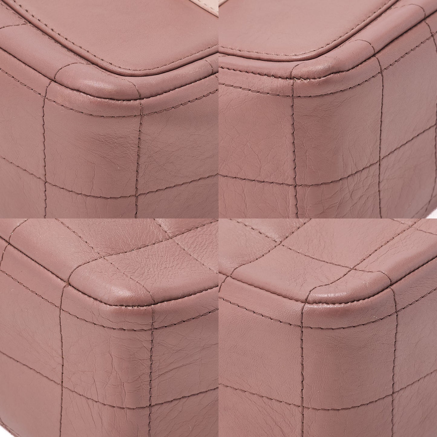 CHANEL Shoulder Bag Girl Chanel Chocolate Bar Lambskin Pink Gold -Tone Hardware, Pre-Owned