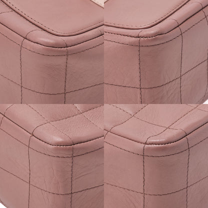 CHANEL Shoulder Bag Girl Chanel Chocolate Bar Lambskin Pink Gold -Tone Hardware, Pre-Owned