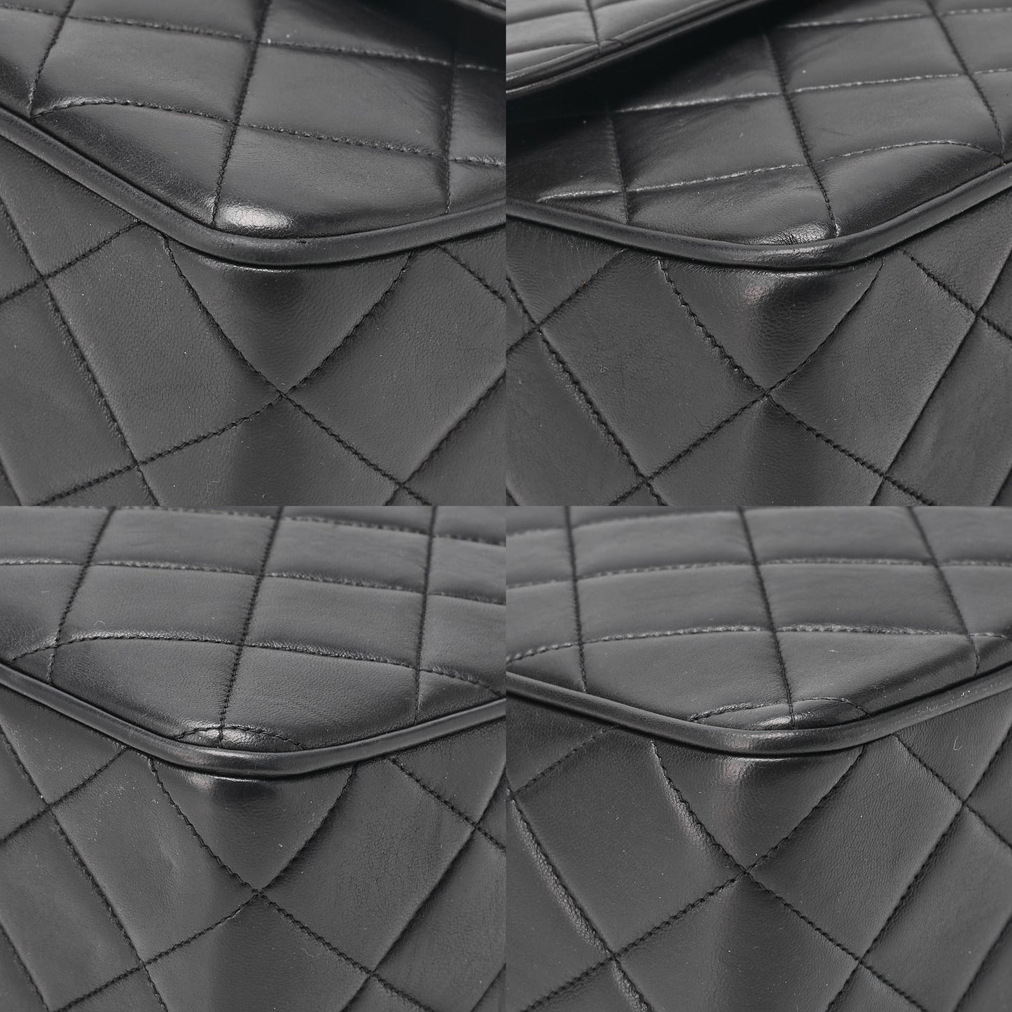 CHANEL Chain Shoulder Bag Square Lambskin Big Coco Black Gold -Tone Hardware, Pre-Owned