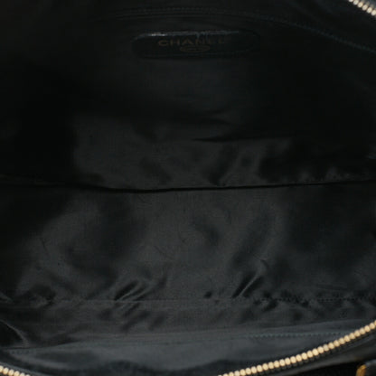 CHANEL Outside Flap Ball Charm Business Tote Bag Caviar Skin Black Gold-Tone Hardware, Pre-Owned