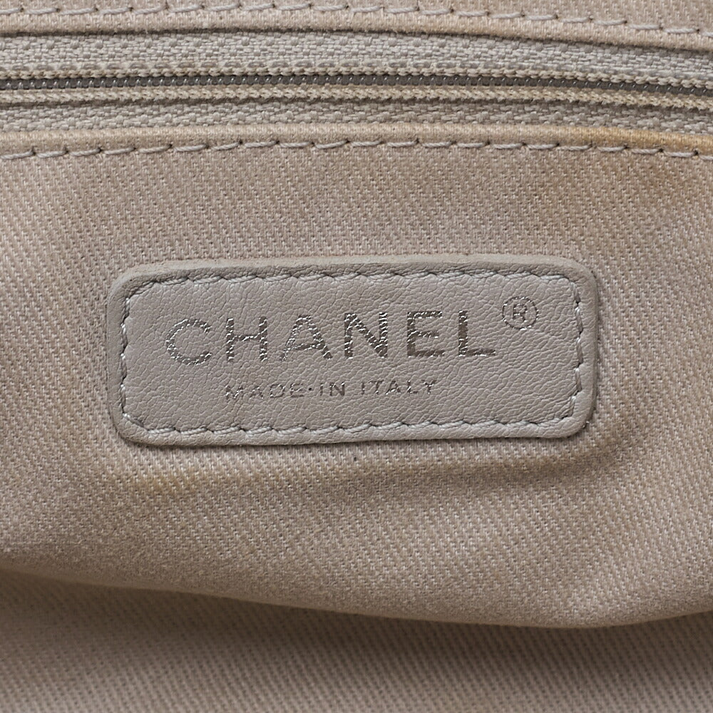 CHANEL Caviar Skin Matelasse Single Flap Chain Shoulder Black Silver-Tone Hardware, Pre-Owned