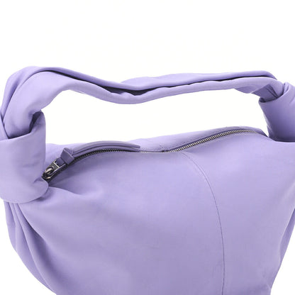 BOTTEGA VENETA Bottega Veneta Double Knot Mini Handbag Leather Purple Silver -Tone Hardware, Pre-Owned