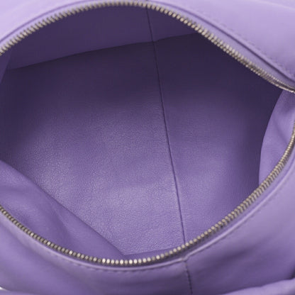 BOTTEGA VENETA Bottega Veneta Double Knot Mini Handbag Leather Purple Silver -Tone Hardware, Pre-Owned