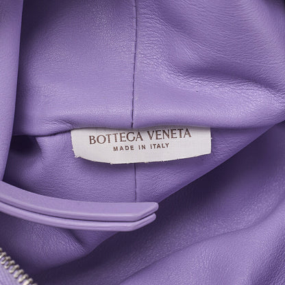 BOTTEGA VENETA Bottega Veneta Double Knot Mini Handbag Leather Purple Silver -Tone Hardware, Pre-Owned