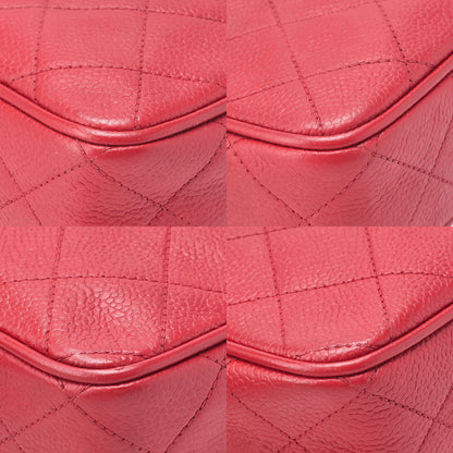 CHANEL Matrasse Coco Mark Logo Charm Chain Shoulder Caviar Skin Red Gold-Tone Hardware, Pre-Owned