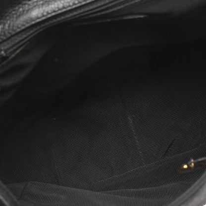 CHANEL Triple Coco Mark Chain Backpack Caviar Skin Black Gold -Tone Hardware, Pre-Owned