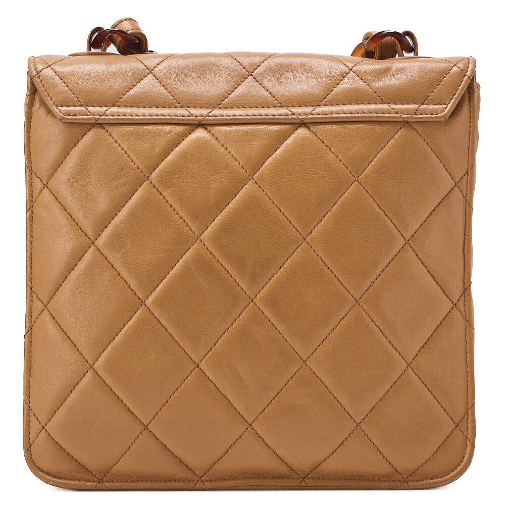 CHANEL Chain Shoulder Bag Matrasse Coco Mark Tortoiseshell
