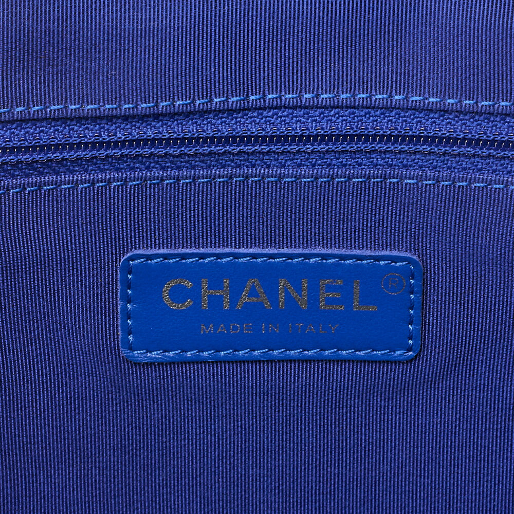 CHANEL Cruise Line with Coco Charm La Pausa Backpack Canvas Multicolor Silver-Tone Hardware, Pre-Owned