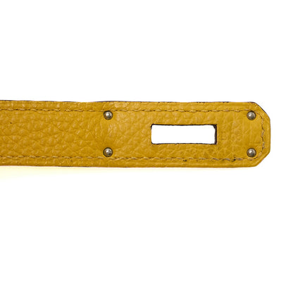 HERMES バーキン30 ハンドバッグ トライヨン ジョーヌ シルバー金具, 中古品