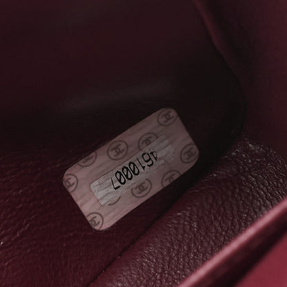 シャネル チェーンショルダーバッグ マトラッセ23cm ダブルフラップ ラムスキン 黒 ゴールド金具 中古