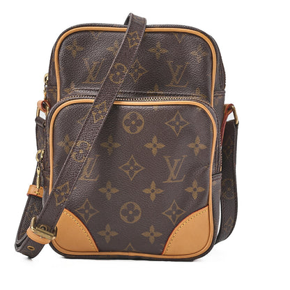 LOUIS VUITTON ルイヴィトン モノグラム アマゾン ショルダーバッグ M45236 ブラウン ゴールド金具 中古品