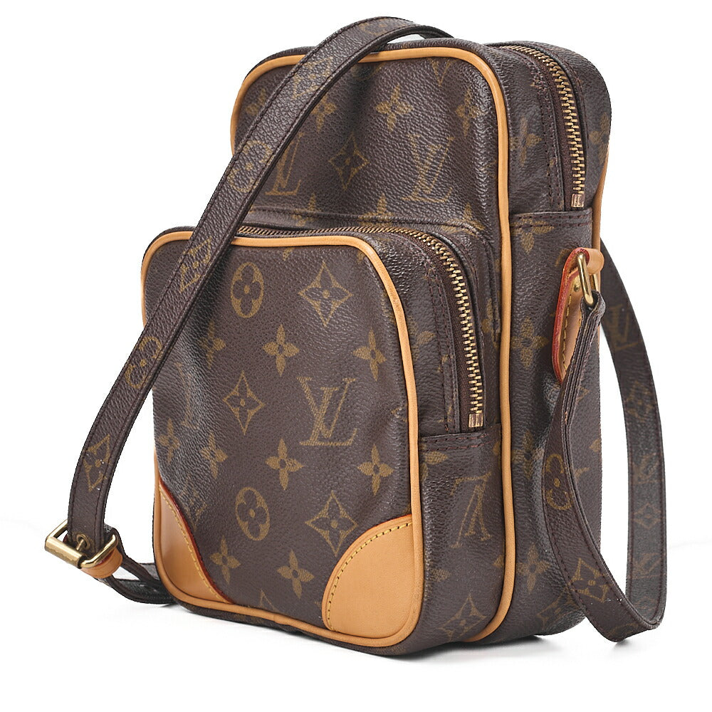 LOUIS VUITTON ルイヴィトン モノグラム アマゾン ショルダーバッグ M45236 ブラウン ゴールド金具 中古品