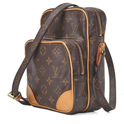 LOUIS VUITTON ルイヴィトン モノグラム アマゾン ショルダーバッグ M45236 ブラウン ゴールド金具 中古品