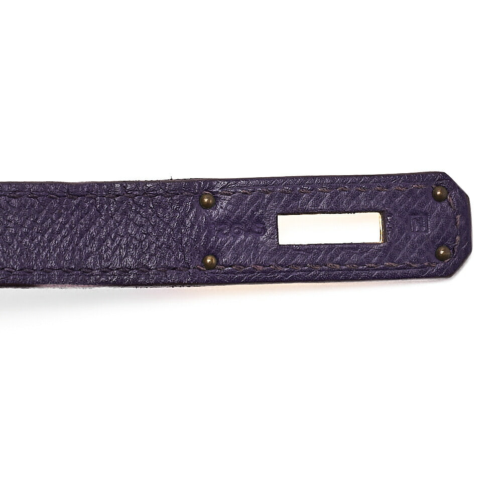 HERMES バーキン35 ハンドバッグ エプソン アイリス（パープル）ゴールド金具 中古品