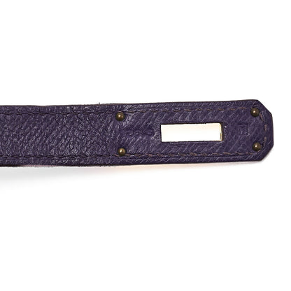 HERMES バーキン35 ハンドバッグ エプソン アイリス（パープル）ゴールド金具 中古品