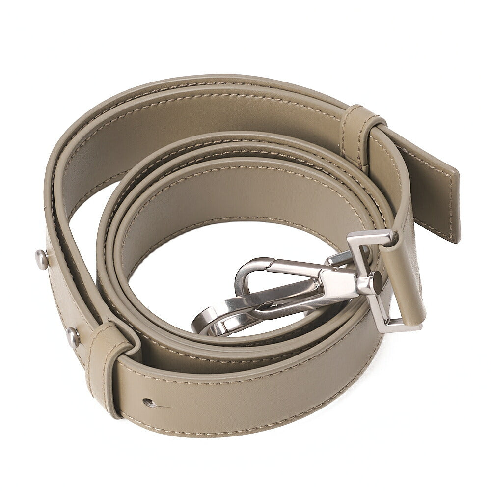 BOTTEGA VENETA Bottega Calf Intrecciato Zaarco 2way Taupe Silver-Tone Hardware, Pre-Owned