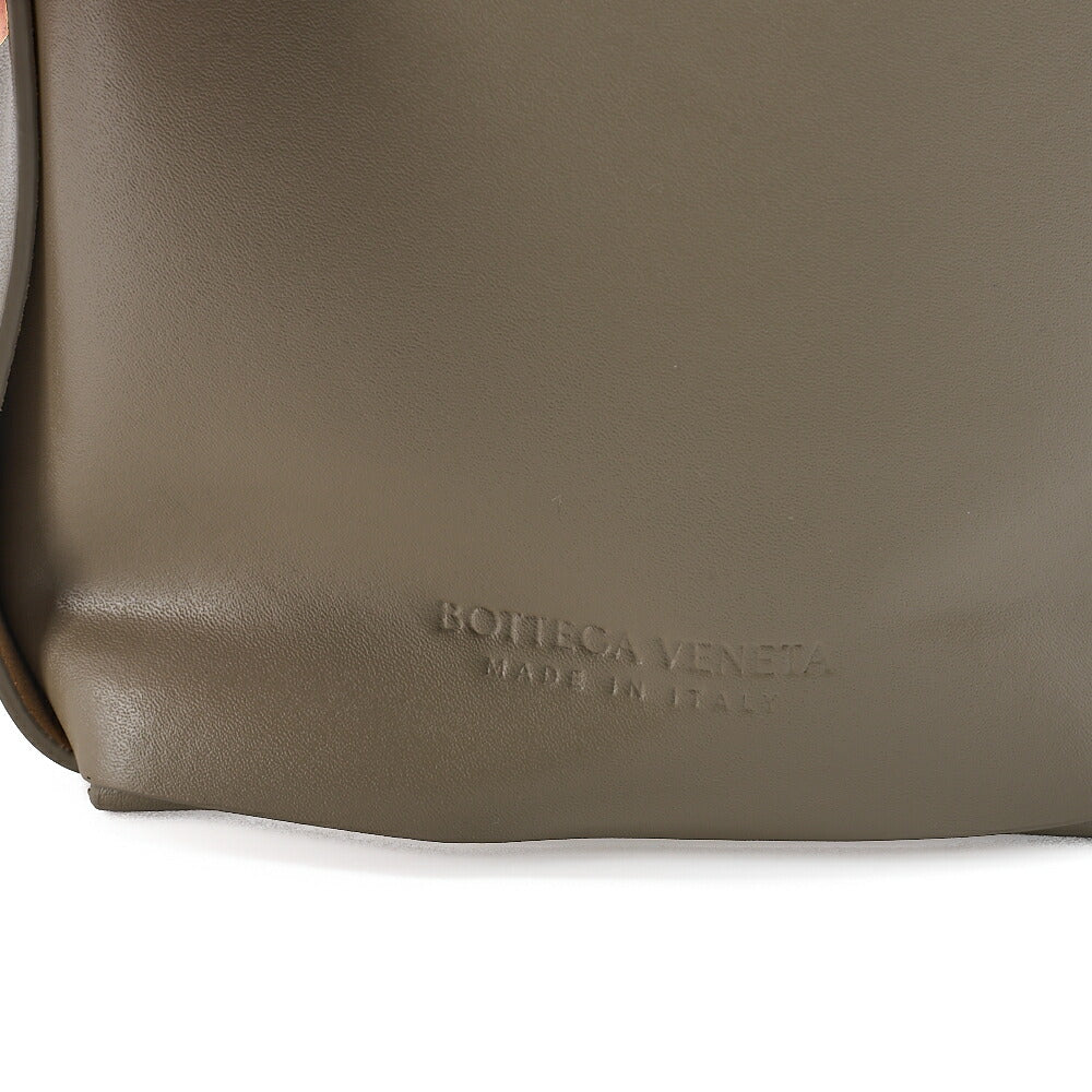 BOTTEGA VENETA Bottega Calf Intrecciato Zaarco 2way Taupe Silver-Tone Hardware, Pre-Owned
