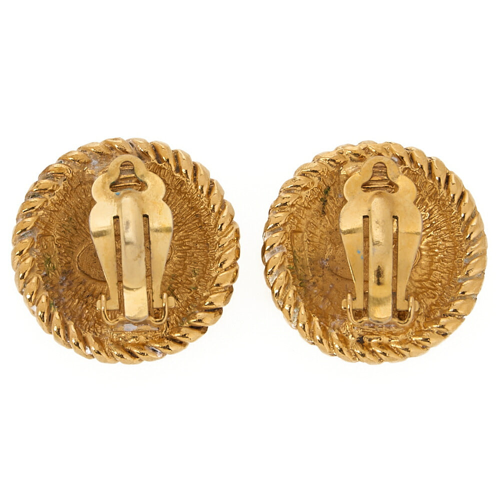 CHANEL Coco Mark Earrings GP Gold (Gold Plated) Gold-Tone Hardware, Pre-Owned