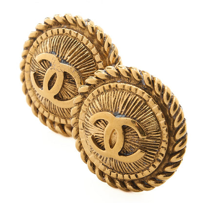 CHANEL Coco Mark Earrings GP Gold (Gold Plated) Gold-Tone Hardware, Pre-Owned