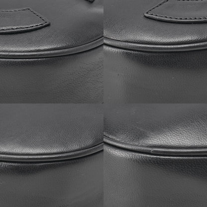 シャネル ココマーク フリンジ 丸型 チェーンショルダー ラムスキン 黒 ゴールド金具 中古