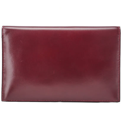エルメス HERMES リディ Vフラップ ボックスカーフ ショルダーバッグ ルージュアッシュ ゴールド金具 中古品