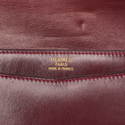 エルメス HERMES リディ Vフラップ ボックスカーフ ショルダーバッグ ルージュアッシュ ゴールド金具 中古品