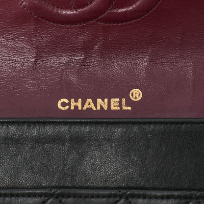 CHANEL Chain Shoulder Bag Mini Matelasse Circle Coco Lambskin Black Gold-Tone Hardware, Pre-Owned