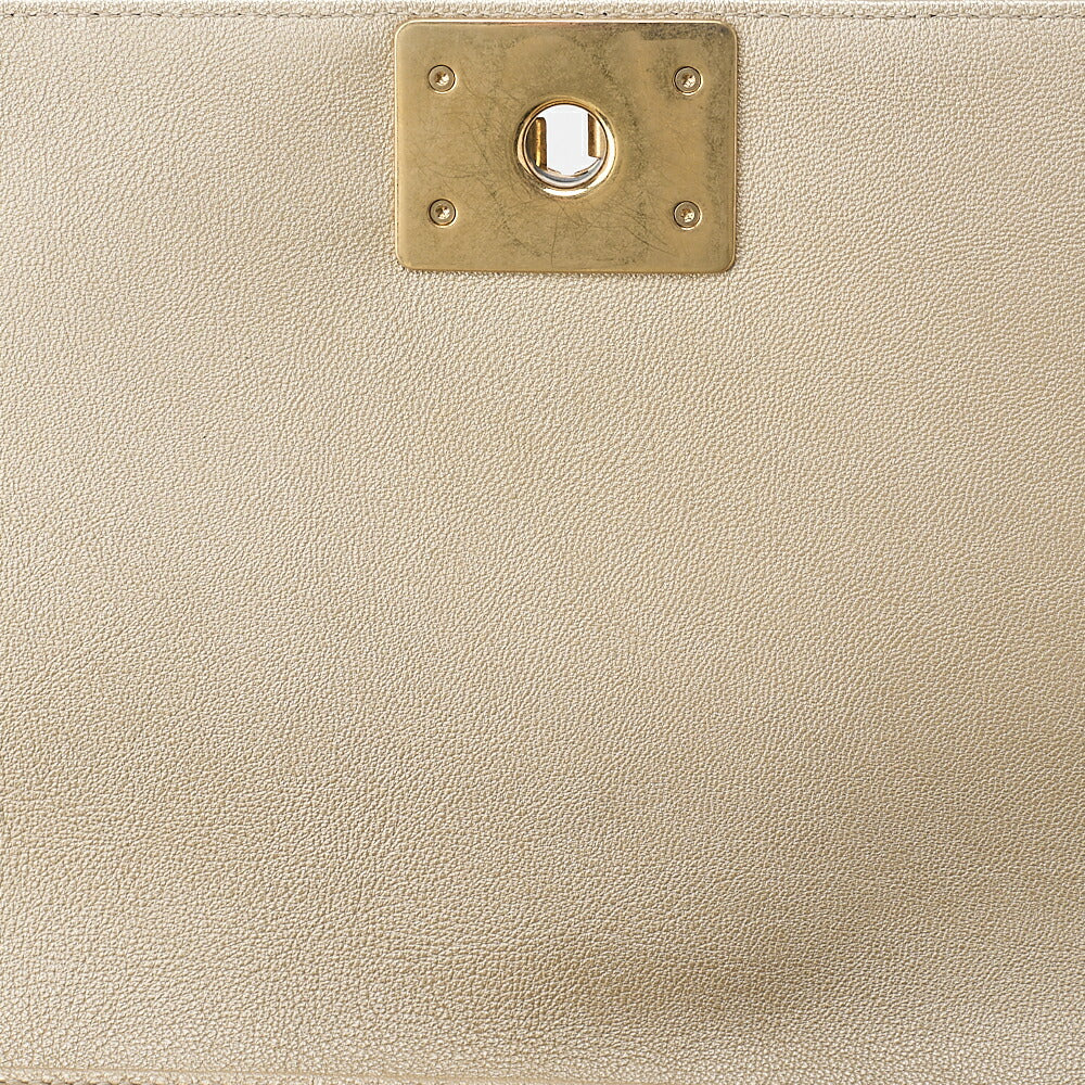 CHANEL ボーイシャネル ボーイシャネル ドバイ限定 チェーンショルダー ラムスキン マルチカラー ゴールド金具 中古品