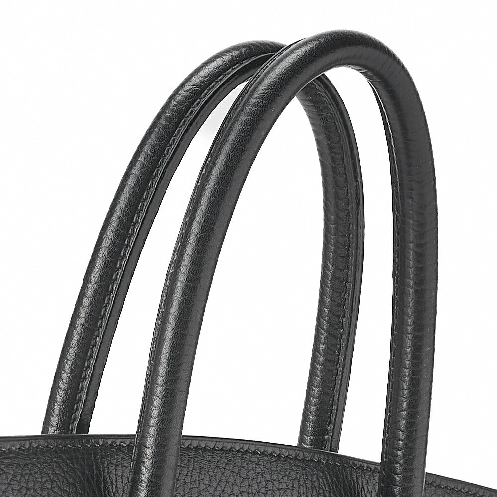 HERMES Birkin 35 Handbag Ardennes Black Gold-Tone Hardware, Pre-Owned