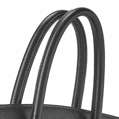 HERMES Birkin 35 Handbag Ardennes Black Gold-Tone Hardware, Pre-Owned