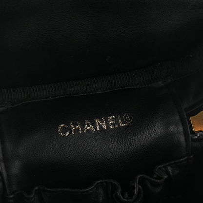 CHANEL Cocomark Vanity Handbag Caviar Skin Black Gold-Tone Hardware, Pre-Owned